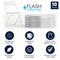 Flash Furniture Hercules Series Plastic Folding Chair White - 10 LB Weight Capacity Comfortable Event Chair-Lightweight Folding Chair, PK10 10-LE-L-3-WHITE-GG - alternate 8